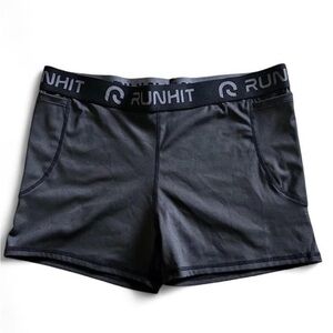 RunHit Compression Shorts with pockets. 3” inseam.Black.Women’s size XL.